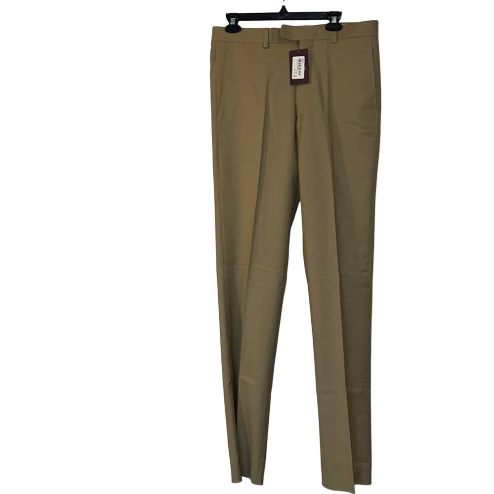 Aristo 18 Mens Stirling Unhemmed Tan Wool Golf Trouser - New - size 33